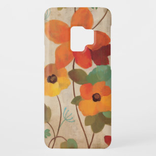 Bunte Blumen auf einem weg weißen Hintergrund Case-Mate Samsung Galaxy S9 Hülle
