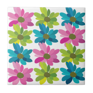 Bunte Blumen Blumen Fliese