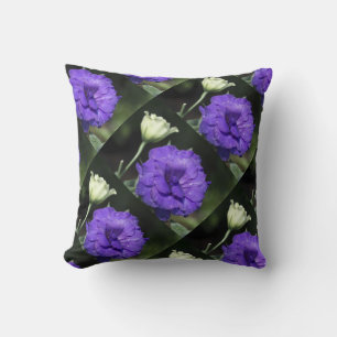 bunte Blumen Design Muster lila geometrisch Kissen