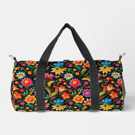 Bunte Blumen Duffle Bag