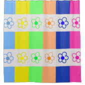 Bunte Blumen Duschvorhänge Duschvorhang (Vorderseite)