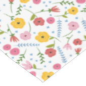Bunte Blumen- Frühling- Gartentischdecke Tischdecke (Schrägansicht)