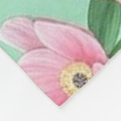 Bunte Blumen-/Frühlingsrose Fleecedecke (Ecke)