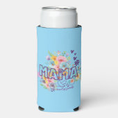 Bunte Blumen für Mama Modedesign Selters Dosenkühler (Seltzer Vorderseite)