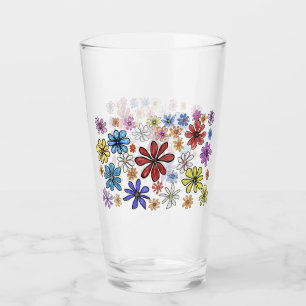 Bunte Blumen Glas