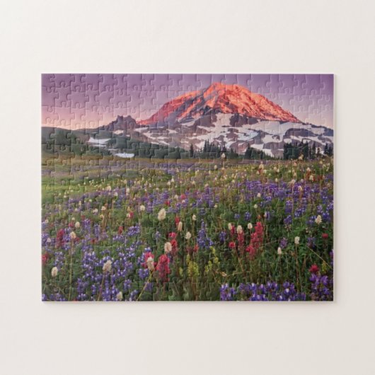 Bunte Blumen im regnerischeren Nationalpark Puzzle (Horizontal)