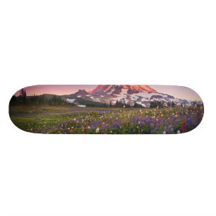 Bunte Blumen im regnerischeren Nationalpark Skateboard