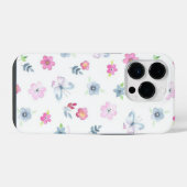 Bunte Blumen iPhone Hülle (Rückseite (Horizontal))