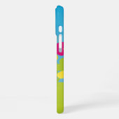 Bunte Blumen iPhone Hülle (Linke Seite)