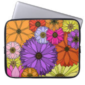 Bunte Blumen-Laptop-Hülse Laptopschutzhülle (Vorderseite)