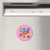 Bunte Blumen Magnet (In Situ (Geschirrspüler))