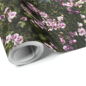 Bunte Blumen Orchideen in der Blüte Geschenkpapier (Rolleneckpunkt)