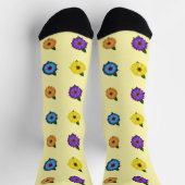 Bunte Blumen Socken (Oben)