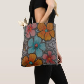 Bunte Blumen Tasche (Von Nahem)