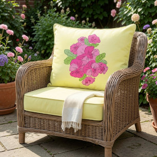 Bunte Blumen- und Blätter-Wurfkissen Kissen