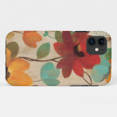 Bunte Blumen und Knospen Case-Mate iPhone Hülle (Rückseite (Horizontal))