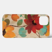 Bunte Blumen und Knospen Case-Mate iPhone Hülle (Rückseite (Horizontal))