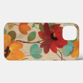 Bunte Blumen und Knospen Case-Mate iPhone Hülle (Rückseite (Horizontal))