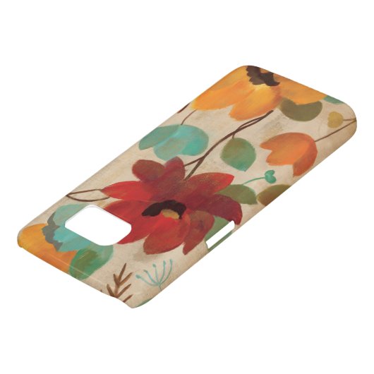 Bunte Blumen und Knospen Case-Mate Samsung Galaxy Hülle (unten)