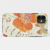 Bunte Blumen und Schmetterlinge Case-Mate iPhone Hülle (Rückseite (Horizontal))