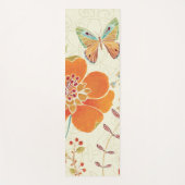 Bunte Blumen und Schmetterlinge Yogamatte (Vorderseite)