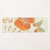 Bunte Blumen und Schmetterlinge Yogamatte (Vorderseite (Horizontal))