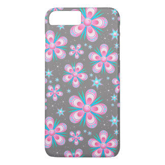 bunte Blumen und Sterne Handyhülle Case-Mate iPhone Hülle