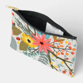Bunte Blumen Wasserfarbe Süß Zubehörtasche (Offen)