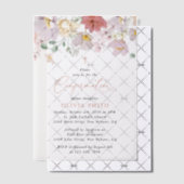 Bunte Blumen, Wildblumen, Boho, Konfirmation Pergament Einladungen (Versetzt (Einladung))