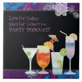 Bunte Blumencocktail-neue Fliese (Vorderseite)