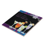 Bunte Blumencocktail-neue Fliese (Seite)