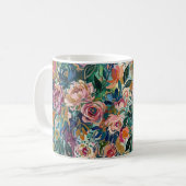 Bunte Blumengarten-Tasse Kaffeetasse (Vorderseite Links)