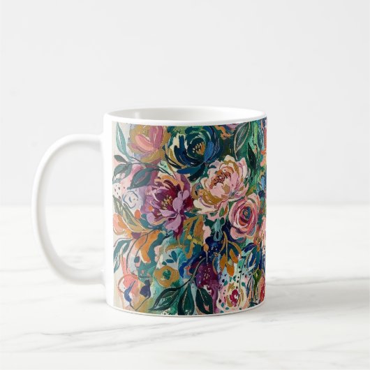 Bunte Blumengarten-Tasse Kaffeetasse (Links)