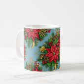 Bunte Blumengestecke für Weihnachten Kaffeetasse (Vorderseite Links)
