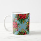 Bunte Blumengestecke für Weihnachten Kaffeetasse (Links)