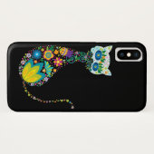 Bunte Blumenkatze Case-Mate iPhone Hülle (Rückseite (Horizontal))