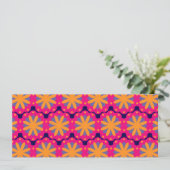 bunte Blumenkreisformen Feiertagskarte (Stehend Vorderseite)
