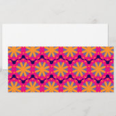 bunte Blumenkreisformen Feiertagskarte (Vorne/Hinten)