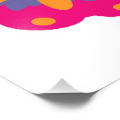 bunte Blumenkreisformen Fotodruck (Ecke)