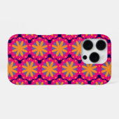 bunte Blumenkreisformen iPhone Hülle (Rückseite (Horizontal))