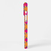 bunte Blumenkreisformen iPhone Hülle (Linke Seite)