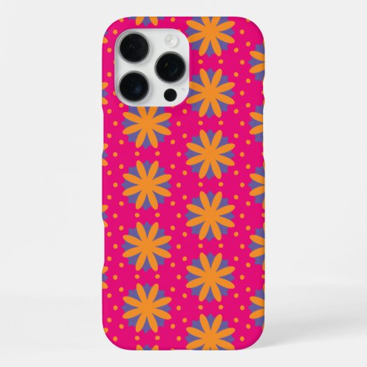 bunte Blumenkreisformen iPhone Hülle (Rückseite)