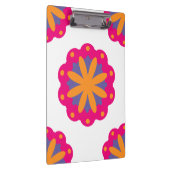 bunte Blumenkreisformen Klemmbrett (Rechts)