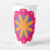 bunte Blumenkreisformen Milchtasse (Vorderseite)