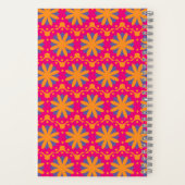 bunte Blumenkreisformen Notizblock (Rückseite)