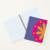 bunte Blumenkreisformen Notizblock (Innenseite)