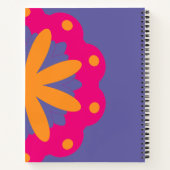 bunte Blumenkreisformen Notizblock (Rückseite)
