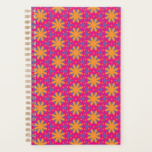 bunte Blumenkreisformen Planer (Vorderseite)