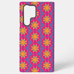 bunte Blumenkreisformen Samsung Galaxy Hülle