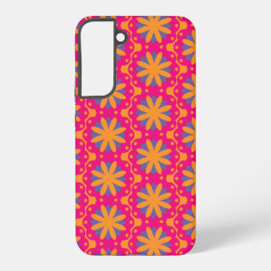 bunte Blumenkreisformen Samsung Galaxy Hülle